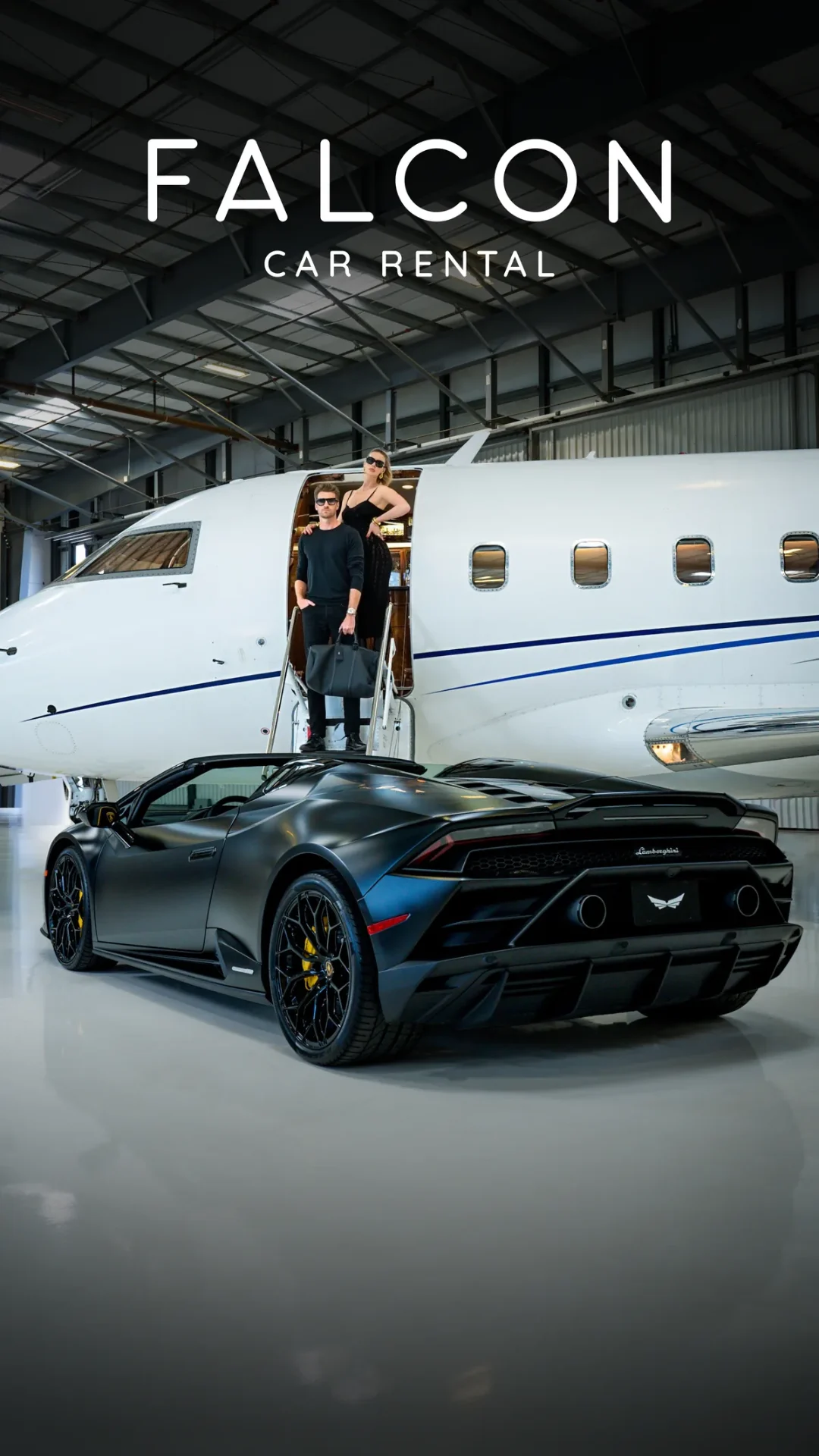 Falcon Car Rental — private jet