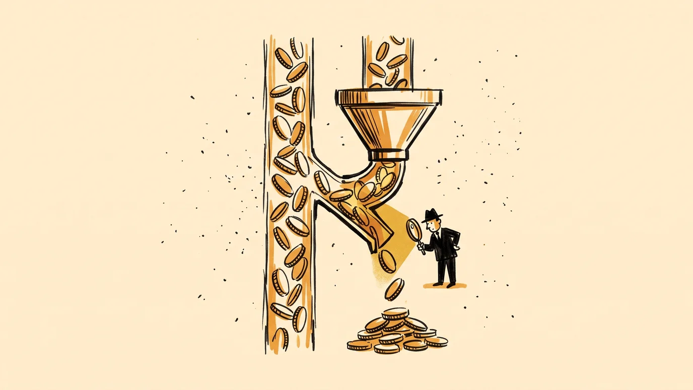 Ilustracja: automat Performance Max podbierający konwersje markowe z kampanii Search